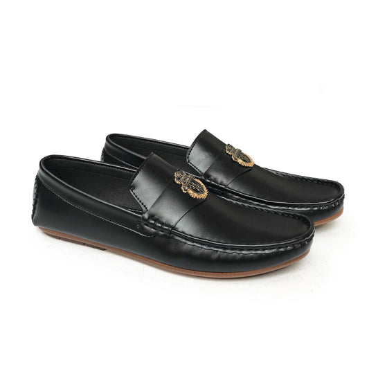 Lekzo Black Loafers for Men SLL-05 Success