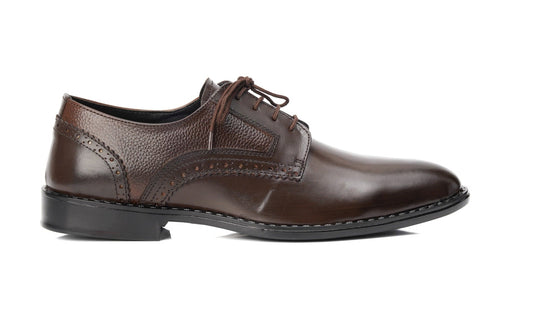 Lekzo Brown Leather Derby DL-04 Lekzo