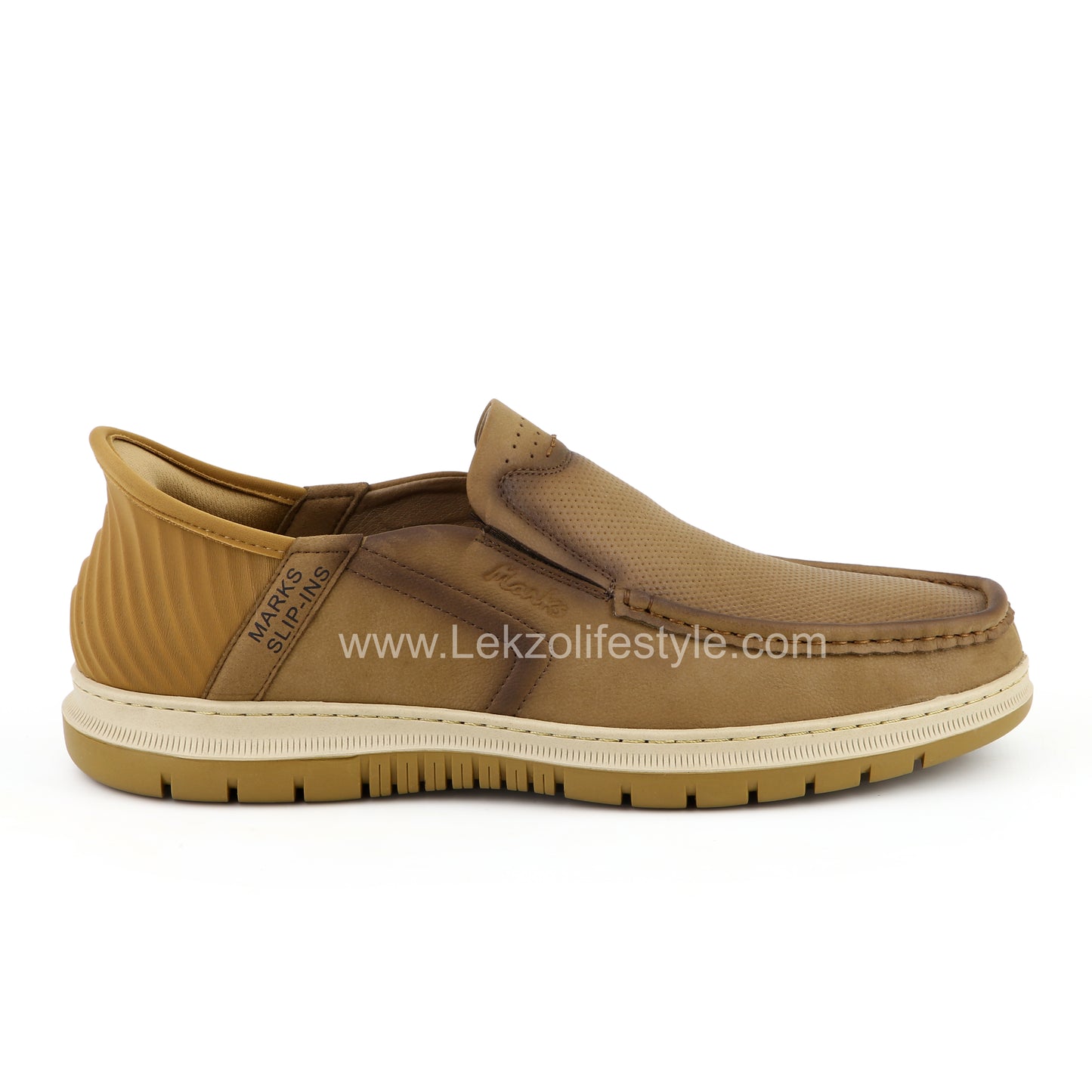 Lekzo Slipin Shoes- Khaki