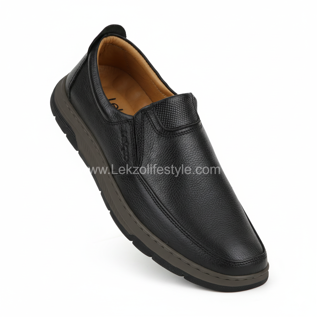 Lekzo Leather Casual LC72 - Black