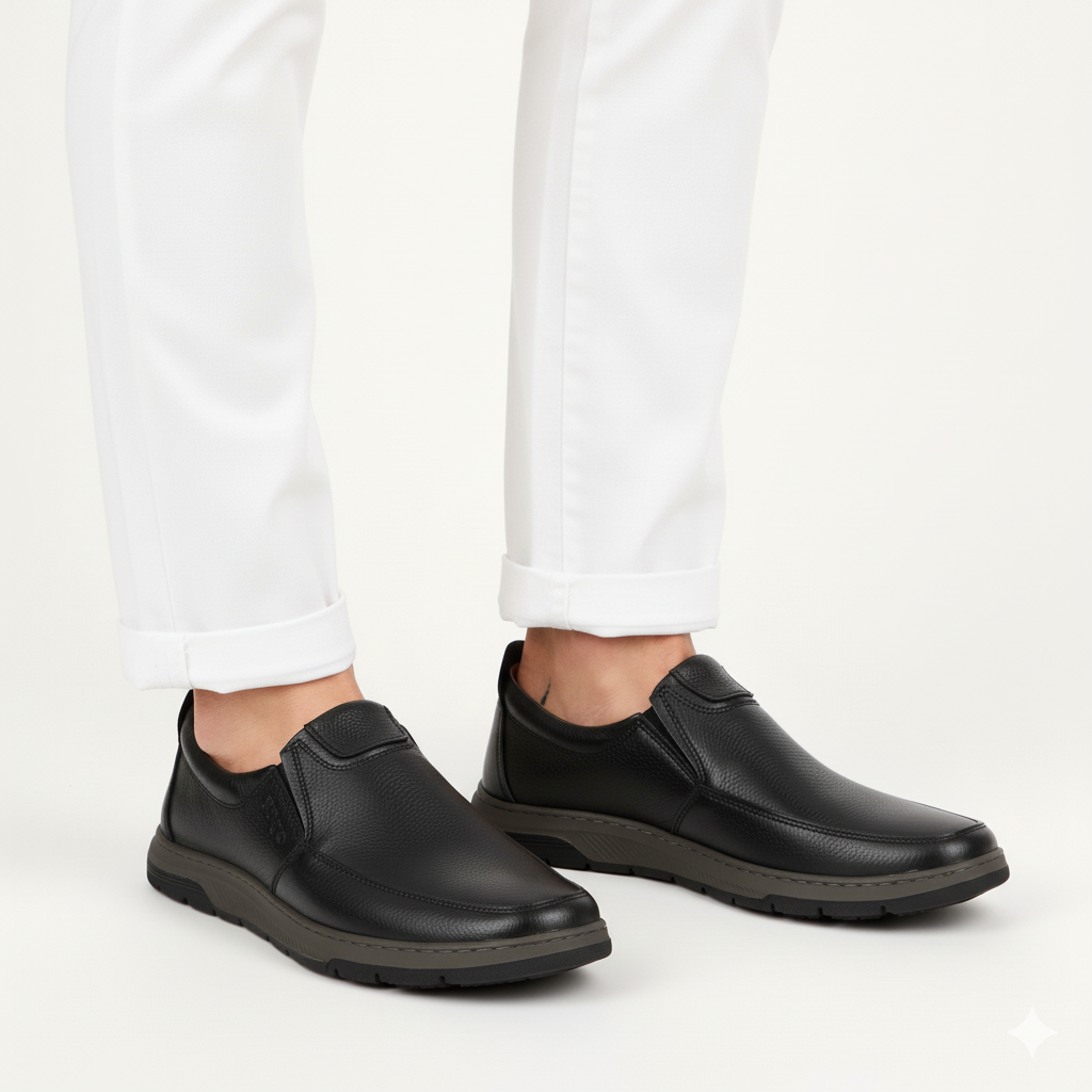 Lekzo Leather Casual LC72 - Black