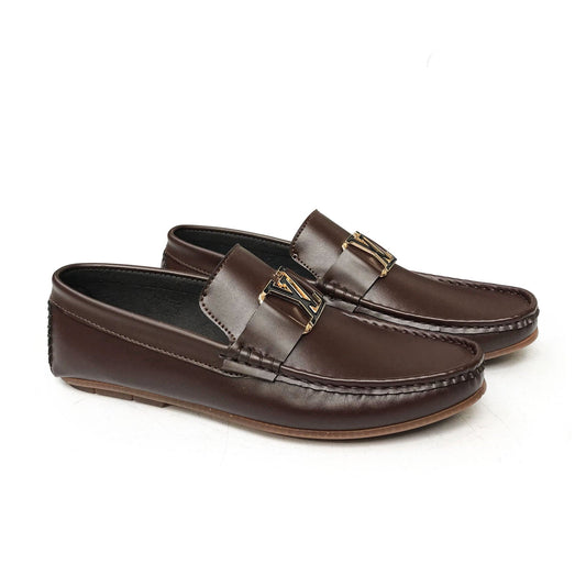 Lekzo LV Buckle Brown Loafers for Men SLL-02 Lekzo
