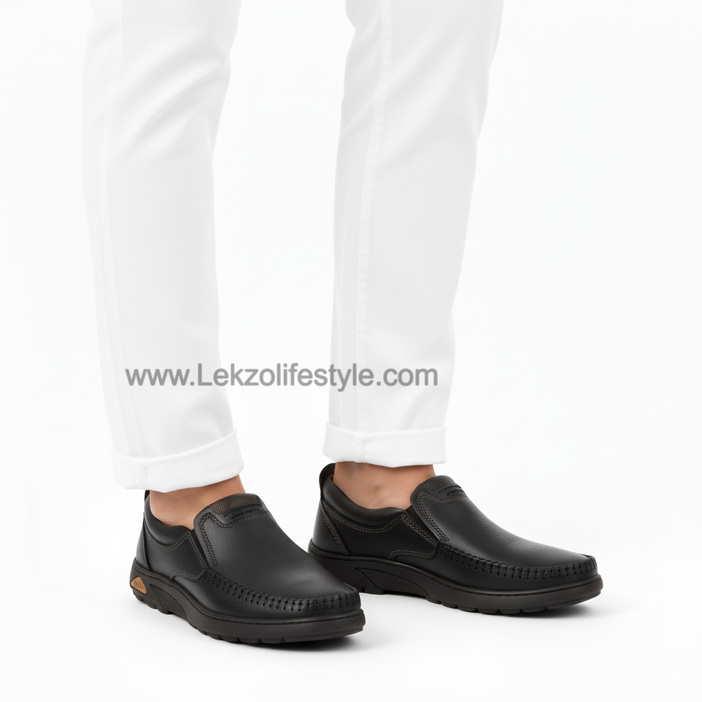 Lekzo Leather Casual LC06 - Black