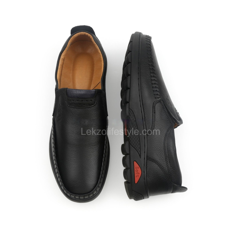 Lekzo Leather Casual LC06 - Black
