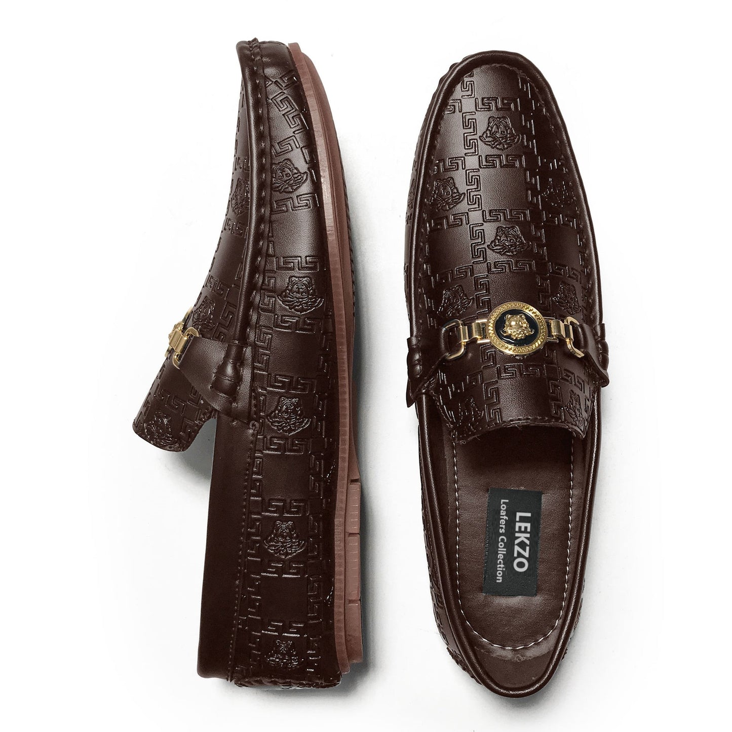 Lekzo Vers-ace Brown Loafers for Men SLL-04