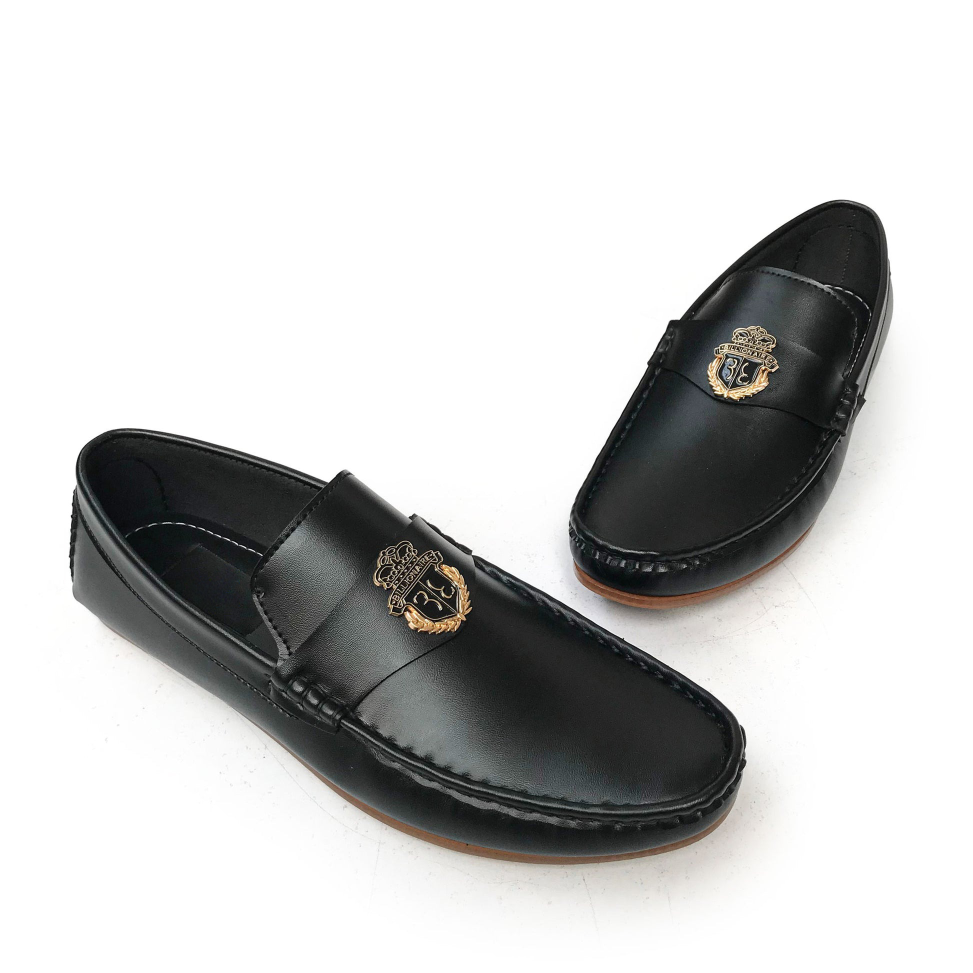 Lekzo Black Loafers for Men SLL-05 Success