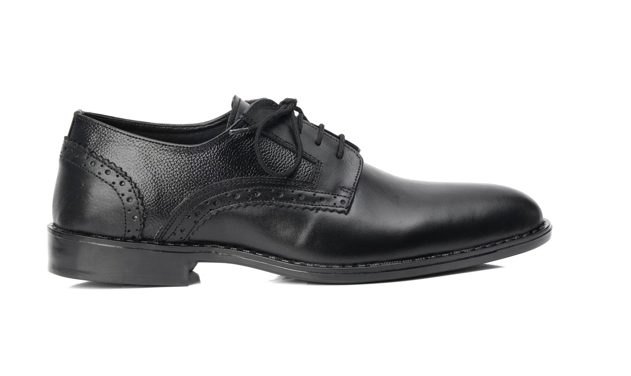 Lekzo Black Leather Derby DL-03 Lekzo 