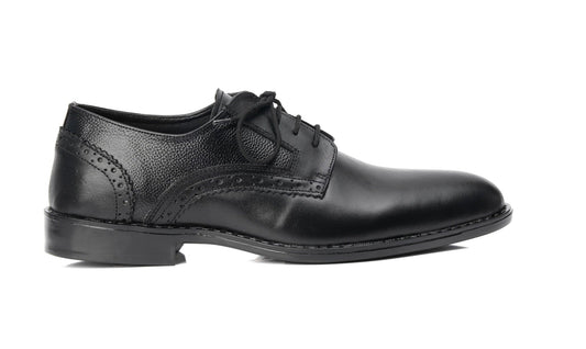 Lekzo Black Leather Derby DL-03 Lekzo 
