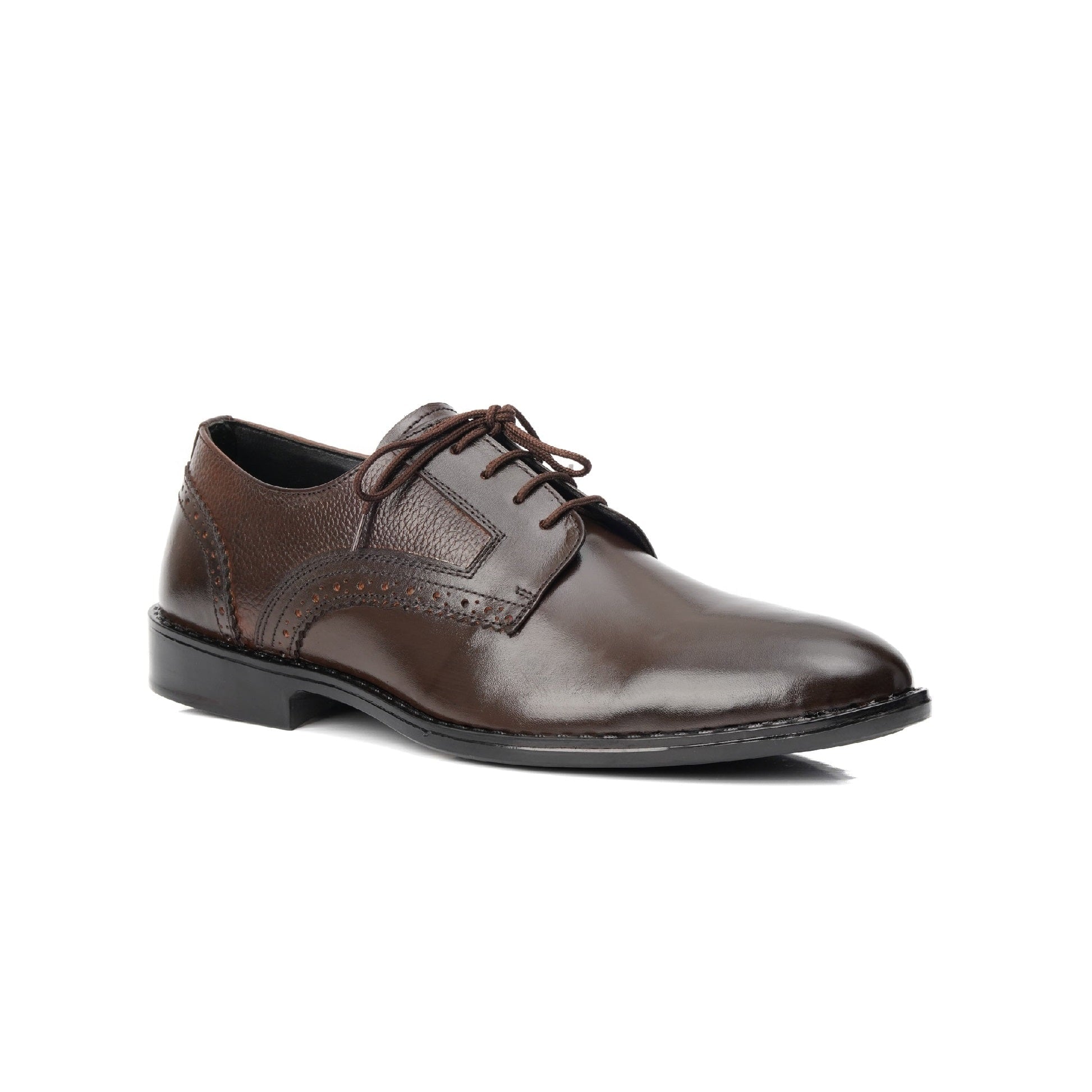 Lekzo Brown Leather Derby DL-04 Lekzo 
