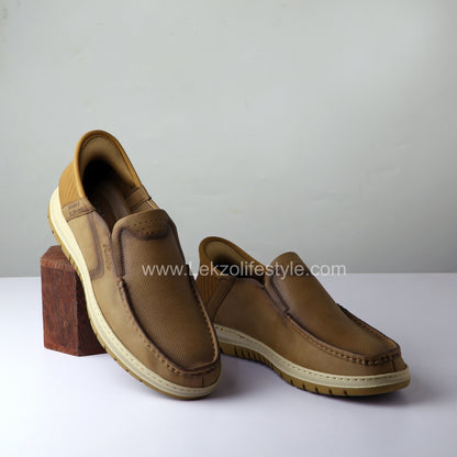 Lekzo Slipin Shoes- Khaki