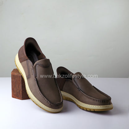 Lekzo Slipin Shoes- Brown