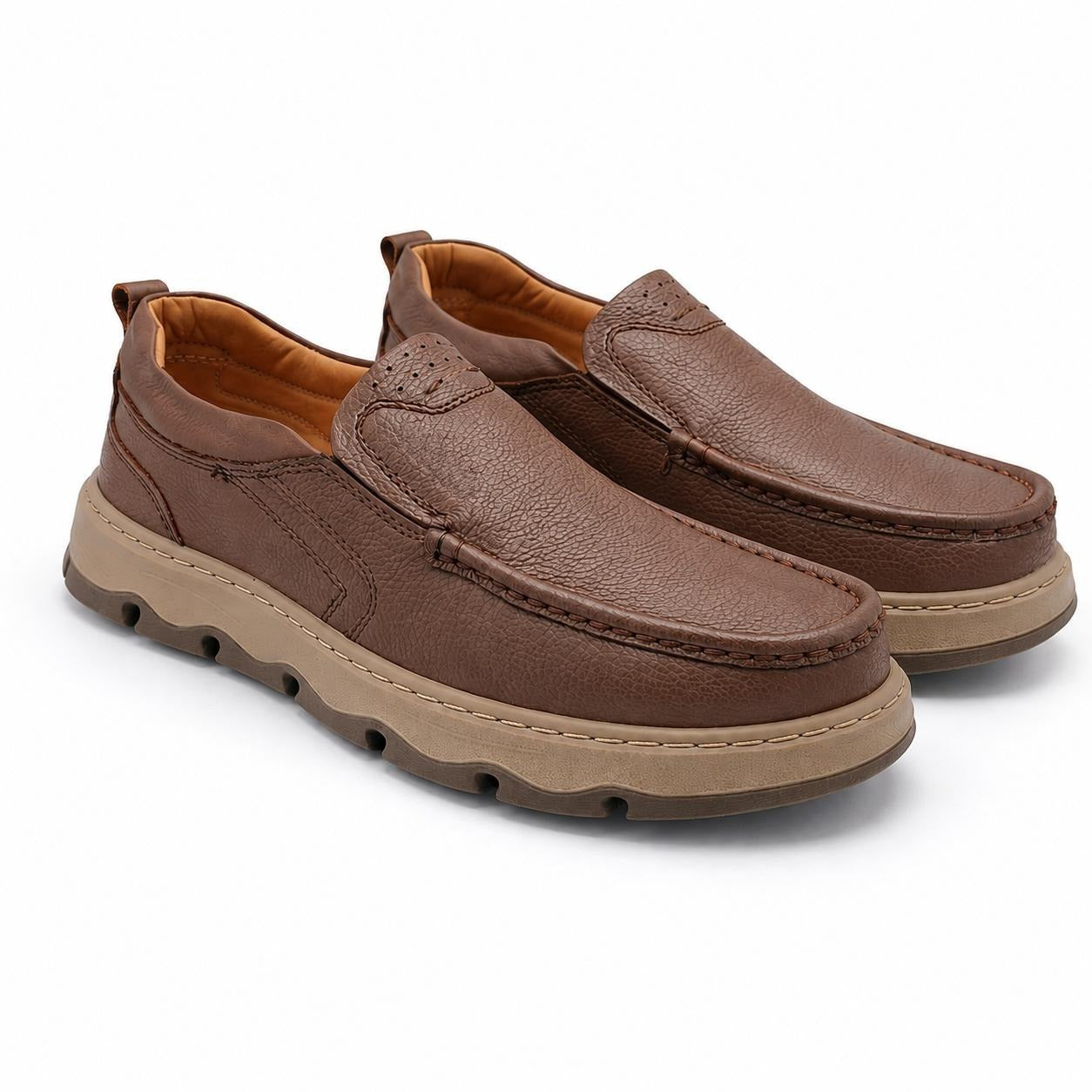 Lekzo Leather Casual LC5051 - Mustard