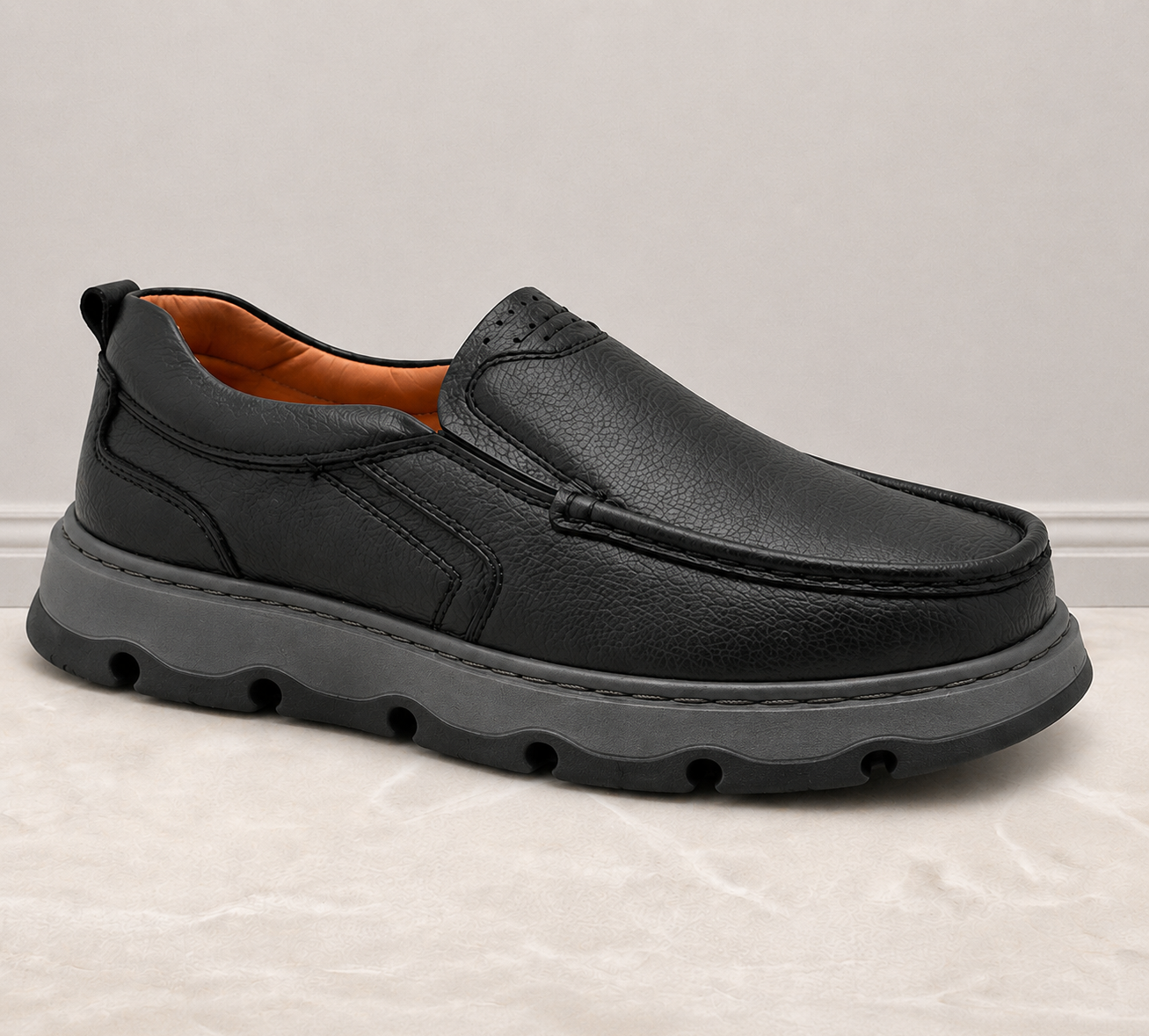 Lekzo Leather Casual LC5051 - Black