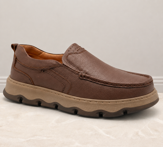Lekzo Leather Casual LC5051 - Mustard
