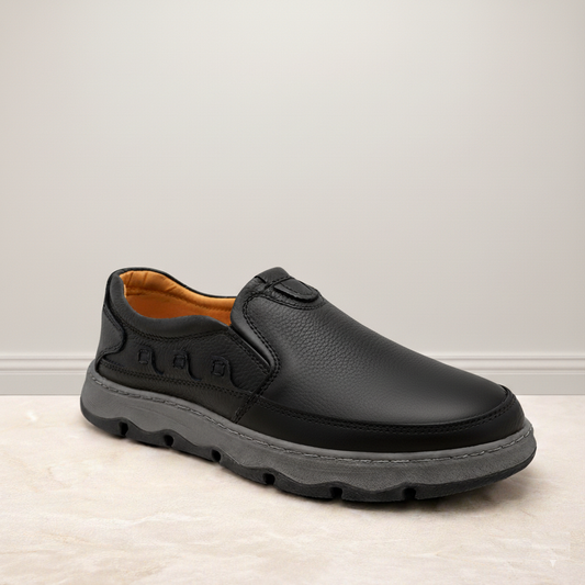 Lekzo Leather Casual LC5056 - Black