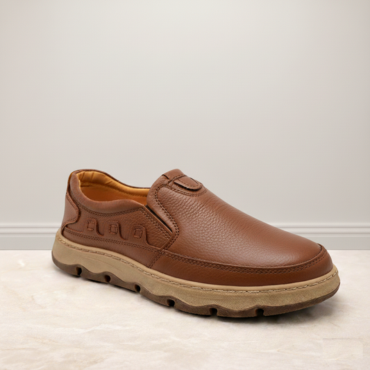 Lekzo Leather Casual LC5056 - Mustard