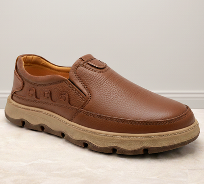 Lekzo Leather Casual LC5056 - Mustard