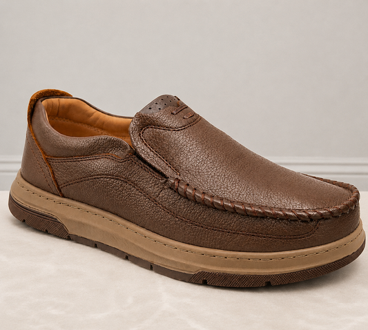 Lekzo Leather Casual LC5054 - Mustard
