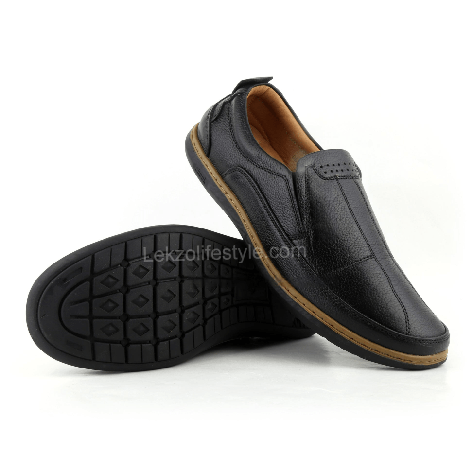 Lekzo Leather Casual LC03 - Black Lekzo 