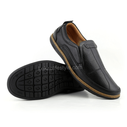 Lekzo Leather Casual LC03 - Black Lekzo 