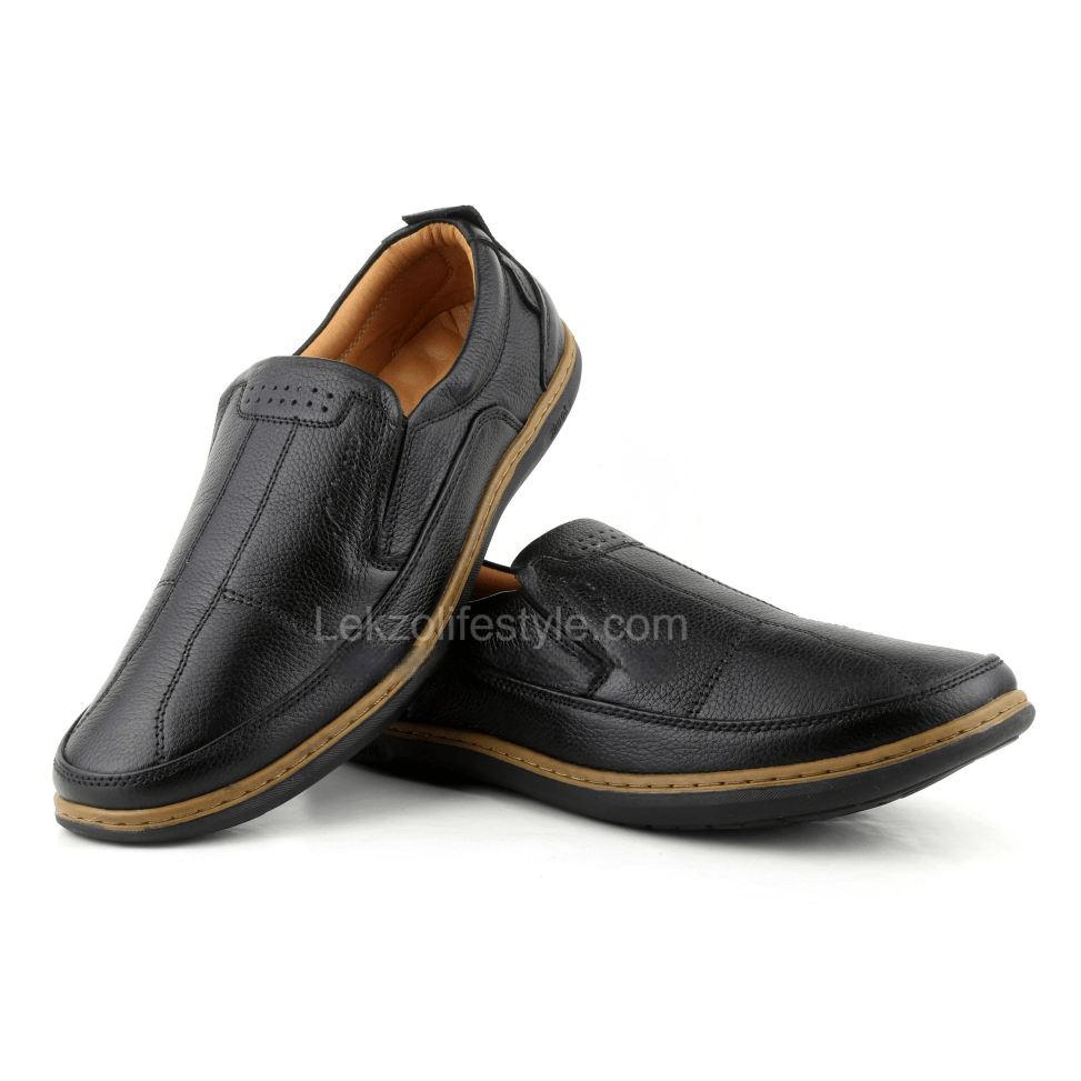 Lekzo Leather Casual LC03 - Black Lekzo 