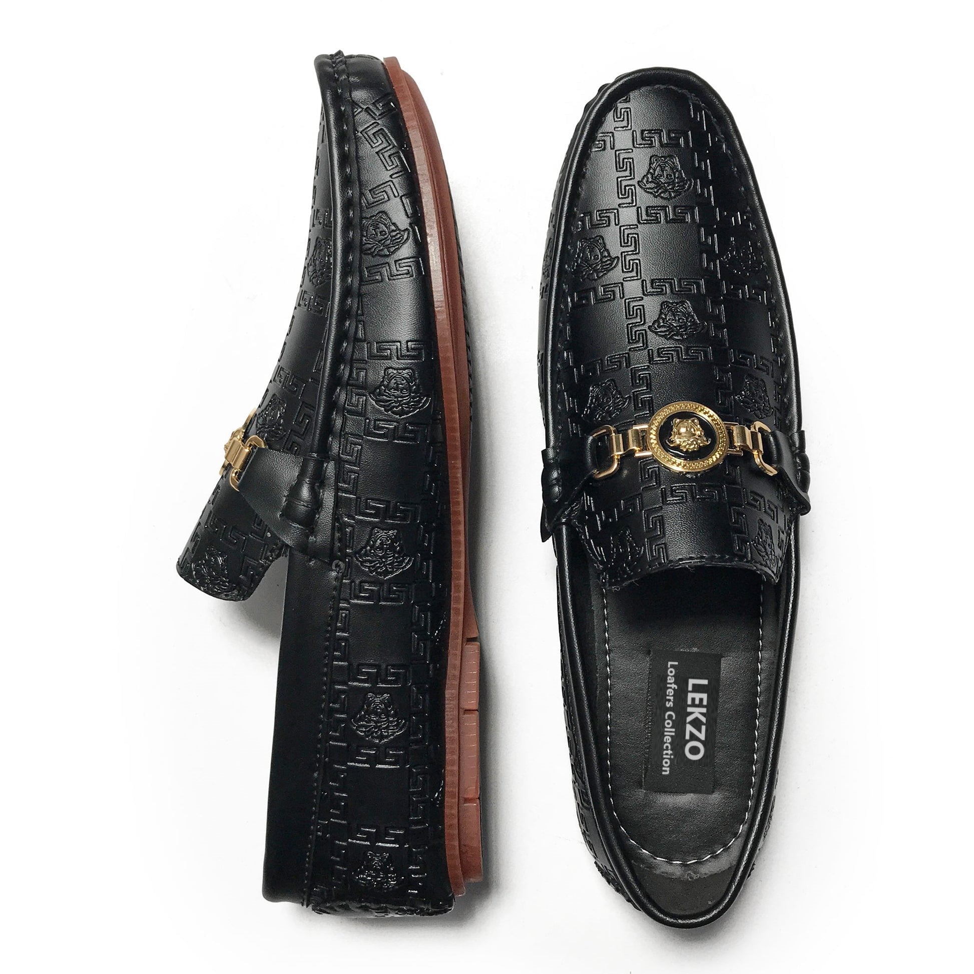 Lekzo Vers-ace Black Loafers for Men SLL-03 Lekzo 