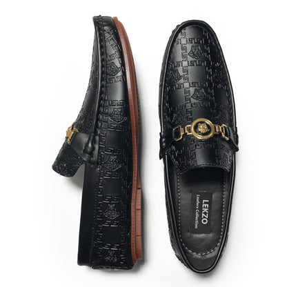 Lekzo Vers-ace Black Loafers for Men SLL-03 Lekzo 