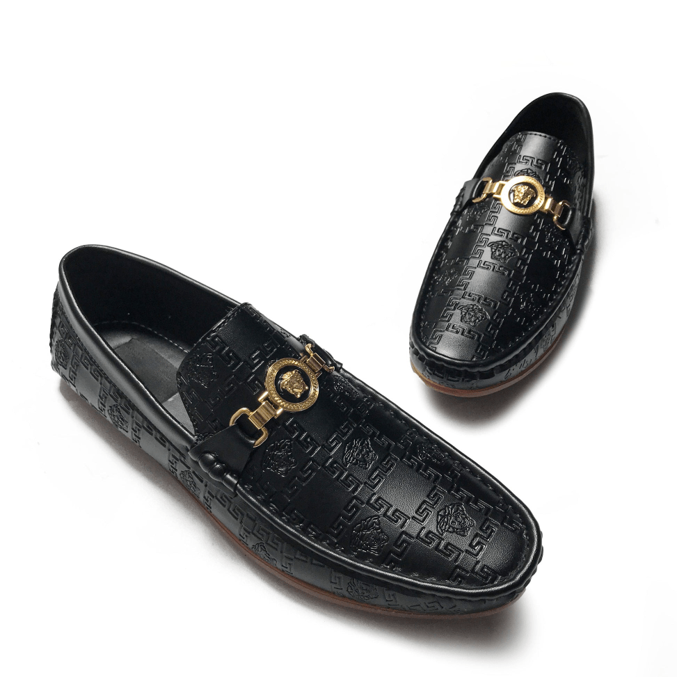 Lekzo Vers-ace Black Loafers for Men SLL-03 Lekzo 