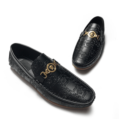 Lekzo Vers-ace Black Loafers for Men SLL-03 Lekzo 