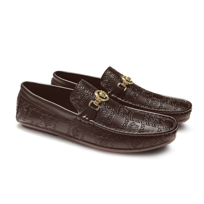 Lekzo Vers-ace Brown Loafers for Men SLL-04